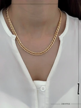 گردنبند زنانه کارتیه دوبل