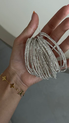 دستبند کشی نقره ای