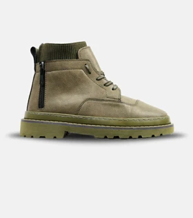 نیم بوت چرمی مردانه سبز Timberland