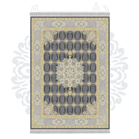 فرشینه از جنس پارچه هازان مخمل ترک طرح سنتی و مدرن برند دفه کد DHU105