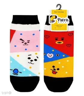 جوراب لنگه به لنگه مچی نانو پاتریس طرح گروه BTS