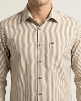 پیراهن مردانه آستین بلند نخ پنبه 617