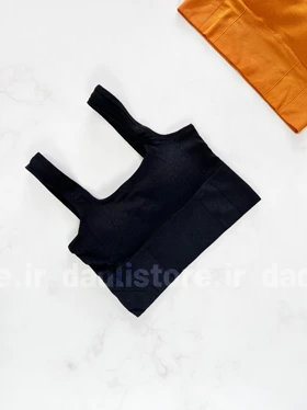 نیم‌تنه کاپ‌دار سیملس ورزشی بند پهن یقه خشتی