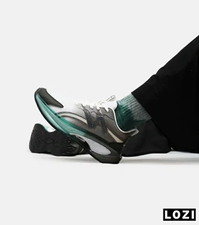 کفش کتانی مردانه و زنانه سفید طوسی سبز NEW BALANCE More Trail v3