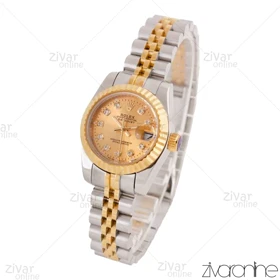 ساعت رولکس دیت جاست زنانه صفحه طلایی اسمال 103658