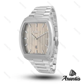 ساعت رومانسون مردانه مکس مردانه سیلور کرم m-10060