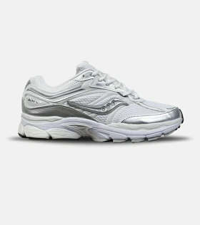 کفش کتانی مردانه و زنانه سفید طوسی Saucony pro grid omni 9 مدل 8634