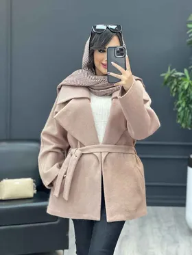 پالتو جلو باز کمردار