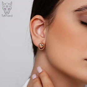 گوشواره حلقه‌ای تندیس عشق ژوپینگ