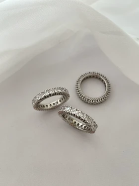 انگشتر فول نگین تنیسی ژوپینگ