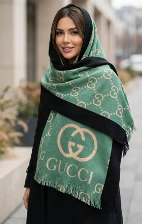 قیمت و خرید شال بافت گوچی جدید | استایل مدرن زمستانی