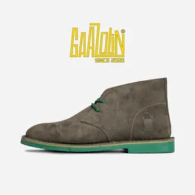 سافاری تنباکو سبز جیر دور سبز - Safari Veldskoen C Design Tobacco Leaves/Green S Green Line