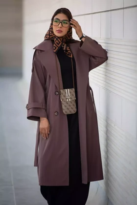 مانتو بارانی بلند کاملیا