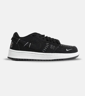 کفش کتانی مردانه و زنانه مشکی سفید نایک NIKE jordan Vodoo