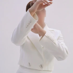 کت کوتاه تک زنانه‌ی کرپ لیون (Leone) کد 5461