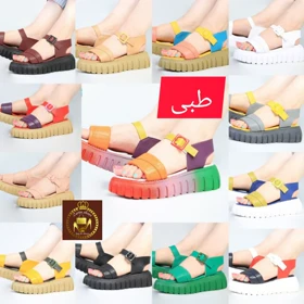 صندل لژدار تابستانه تمام طبی زنانه دور مچی 611-1