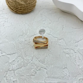 انگشتر زنانه طرح طلا جواهری شیک و خاص ژوپینگ