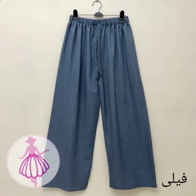 شلوار شانتون نیم بگ کژوال در رنگبندی متنوع(کد1452) (فیلی)