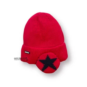 کلاه بافت پسرانه گوشگیر دار