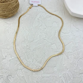 گردنبند زنانه طرح طلا با بافت ظریف ژوپینگ