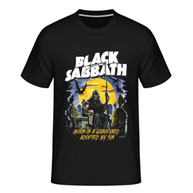تیشرت طرح گروه متال بلک سبث black sabbath کد 4