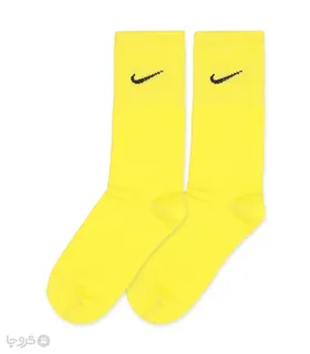 جوراب ساق‌دار کش انگلیسی طرح Nike طیف زرد