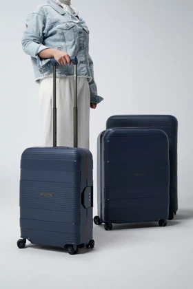 مجموعه 3 عددی چمدان رزمری مدل Rose Merry RL-201-3z_Blue