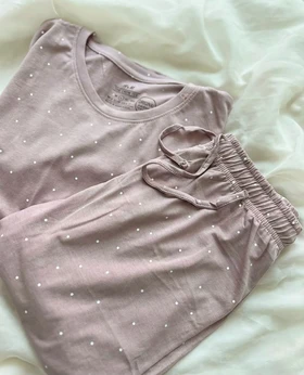 ست طرح‌دار طرح‌دار برمودا نخ و پنبه h&m