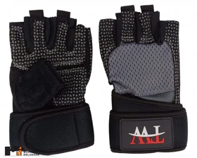 دستکش بدنسازی با مچ بند قوی کد27