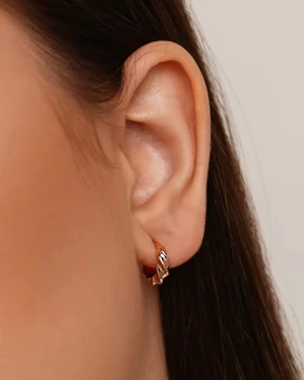 گوشواره ظریف حلقه‌ای پارمین ژوپینگ