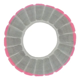 روکش توالت فرنگی مدل Flower towel کد 00910 (طوسی - سبز)