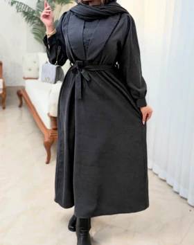 پیراهن نگین 0885 (طوسی)