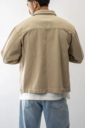 جکت جیب‌دار کتان مردانه