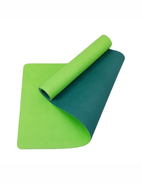 مت یوگا و پیلاتس Unisex بدون برند EVA تن زیب 6 میلیمتری دو رنگ 60*180