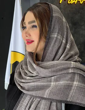 شال پلیسه طرحدار یاسمین کد : L196B