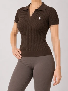 پولوشرت بافت Polo 116 (قهوه‌ای)