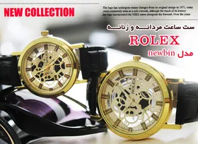 ست ساعت مردانه و زنانه rolex مدل newbin