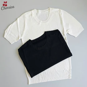 بلوز آستین کوتاه کریستال