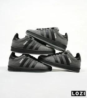 کفش کتانی مردانه طوسی مشکی ADIDAS Campus