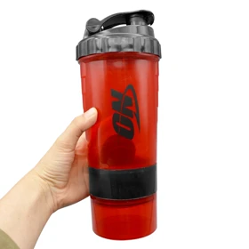 شیکر ورزشی سه تیکه اوپتیموم نوتریشن مدل Kia ظرفیت 0.5 لیتر