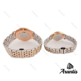 ساعت ست دنیل ولینگتون دورنگ رزگلد صفحه سبز s-7174