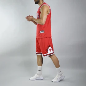 ست رکابی و شلوارک ورزشی مردانه شیکاگو بولز مدل D0699 قرمز