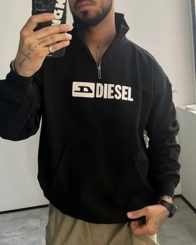 دورس نیم زیپ DIESEL رنگ سبز مشکی