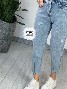 شلوار مام فیت جین