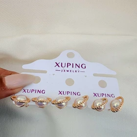 گوشواره ماه کهکشانی مرواریدی ژوپینگ