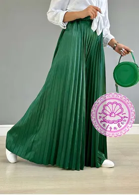 شلواردامنی پلیسه ساتن مزونی