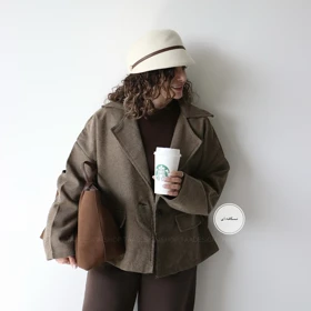 کت پشمی مدل هات چاکلت (نسکافه ای)