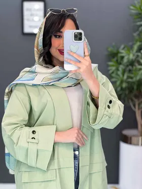 مانتو لینن کمر ژیله