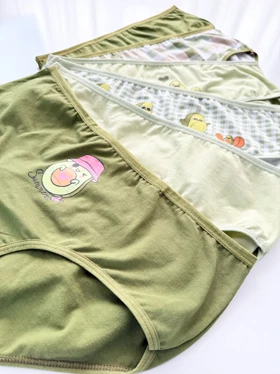 شورت اسلیپ نخ پنبه عروسکی طرح آووکادو سون Seven