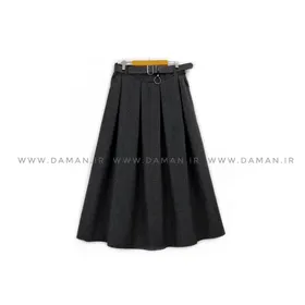 دامن پشمی با کمربند قد 80 کد ( S 105 )